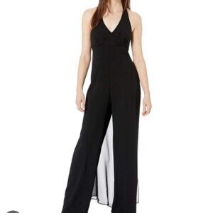 Rossini Halter Jumpsuit with Chiffon